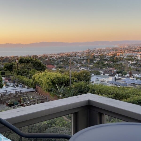 Sunset views in this Hollywood Riviera home for sale